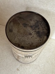 Vintage NYQ Rochelle Salt 1Lb Canister 1940s WWII Era Apothecary Chemist Display