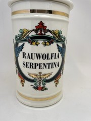 MCM Jeanna Robinette “Rauwolfia Serpentina” 16th-Century Replica Apothecary Jar