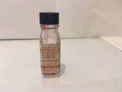 Vintage 1950s Glass Pharmaceutical Bottle BAUER & BLACK Merthiolate ANTISEPTIC