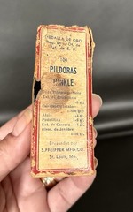 Vintage Gold Medal Hinkle Pills Laxative Medicine with Box-S. Pfeiffer Mfg. Co.