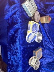 Vintage Apothecary Lot Some With Contents. Ointments Salves
