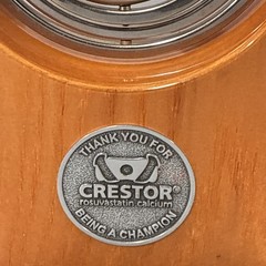 Crestor Rosuvastatin Pharmaceutical Desk Clock Quartz Champion RARE WORKS!