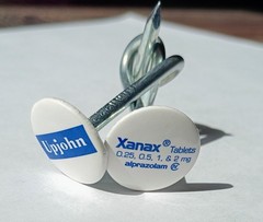 Rare XANAX Upjohn Nail Puzzle • 1980s Pharma Advertising Corporate Collectible