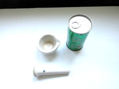 Vtg Coors USA Heavy White Porcelain Lab Mortar & Pestle Apothecary 522-00 14H