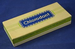 Vintage Old German Chlorodont Advertising Cardboard Box Leo Werke GMBH