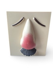 Vintage 1987 Entex LA Puffs Plus Nose Tissue Box Cover Pharmacy Advertising Fun