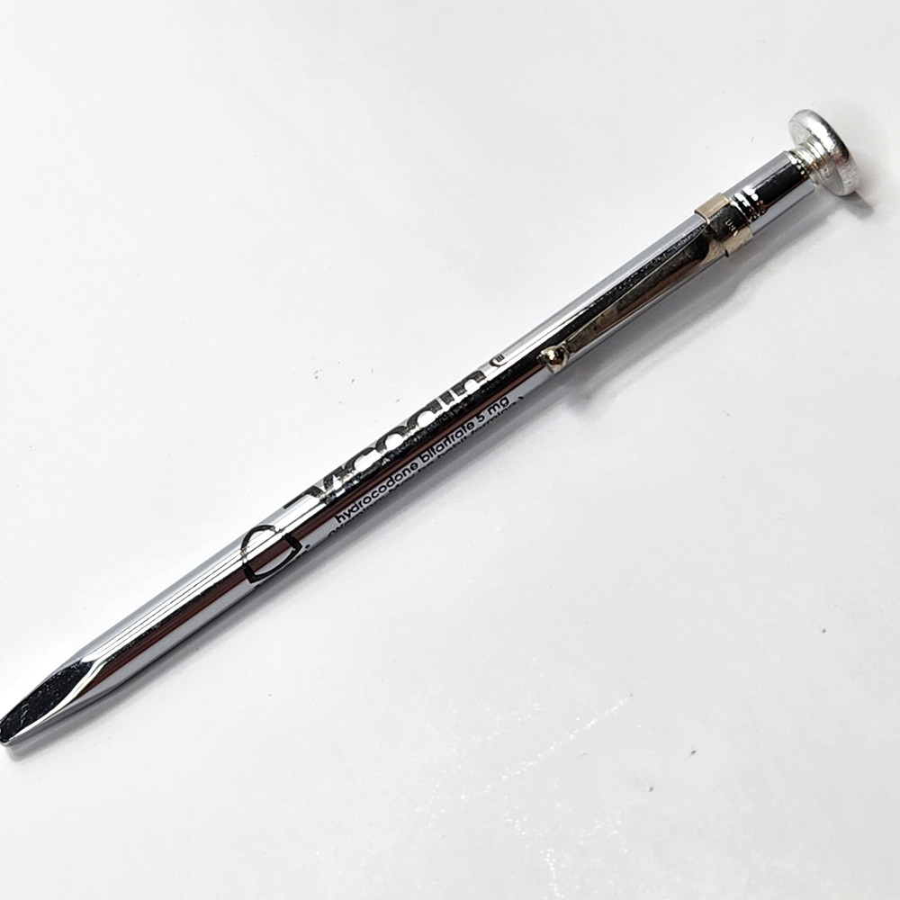 Vicodin Knoll Pharmaceutical Ink Pen Writes in Black (READ)