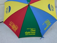Vintage Alka – Seltzer Rainbow Umbrella Pharmaceutical Miles Labs Advertising