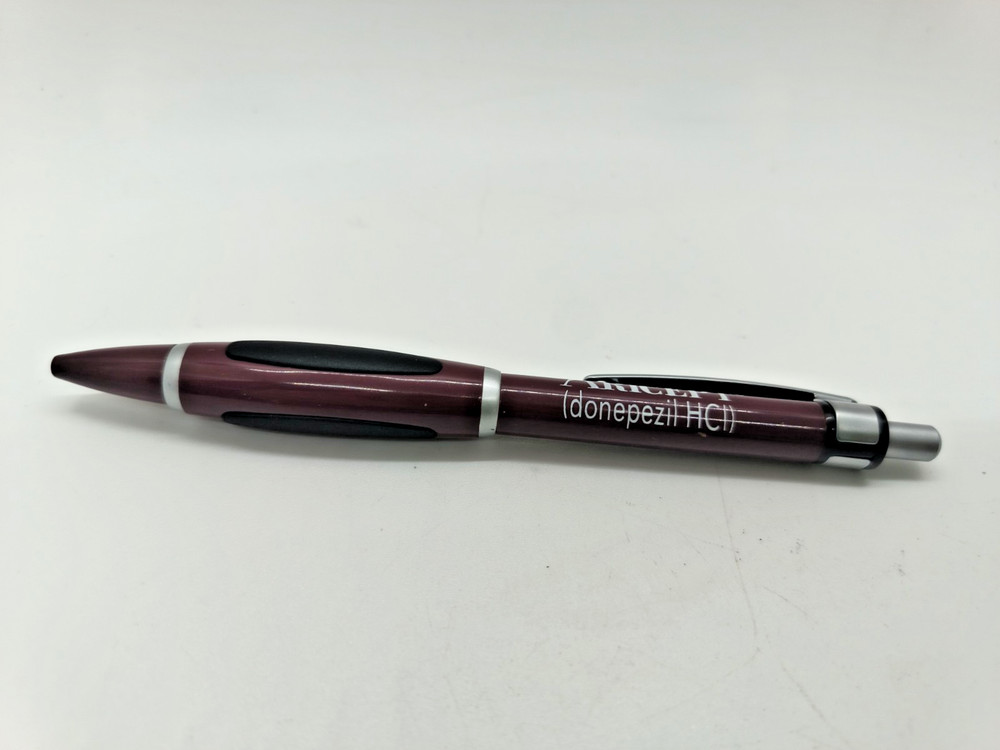 Aricept Donepezil HCl Pharmaceutical Drug Rep Promotional Ballpoint Pen Burgundy