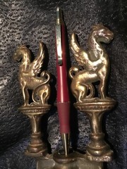 Aricept Red Gold Heavy Metal Drug Rep Pharmaceutical Gripper push pen