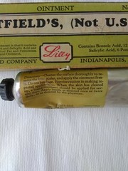 VINTAGE ELI LILLY PHARMACEUTICAL WHITFIELDS OINTMENT NO 56 BOX AND TUBE