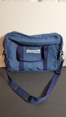 Glucotrol XL Medical Pharma Promo Messenger Bag Blue Rare Drug Rep Sample