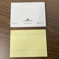 VTG Augmentin Post It Note Pads Drug Rep Pharmaceutical Promo Advertising