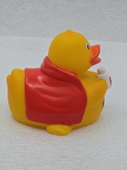 Pharmaceutical Healthcare Promotional Novelty Vinyl Yellow Ducks Lot Of 4 RARE
