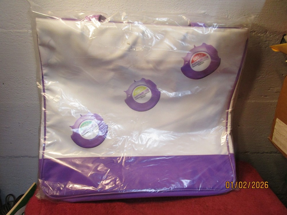 New ADVAIR Tote Bag 20x17x5″ Pharmaceutical Drug Rep Inhaler Asthma Vinyl Zip