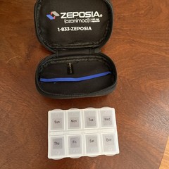 ZEPOSIA Drug Rep Promo Advertisement 7-Day Pill Storage Container Travel Case