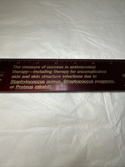 Vintage 1992 FLOXIN LOFLOXACIN Pharmaceutical Drug Rep RULER