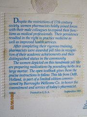 1980’sHandmade Delft Holland PHARMACIST TILES Ltd, Edition Set of 4
