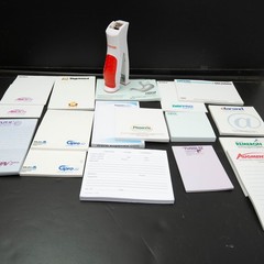 Drug Rep Pharmaceutical Partial Sticky Notes Stapler Pharma Note Pad Lot Vtg