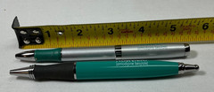 Pharmaceutical Drug Rep Promo Pens: Pfizer Norvasc, Lot of 2 Metal Pens