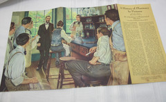 „A History of Pharmacy“ in Pictures Set of 19 Prints Park Davis 1950’s