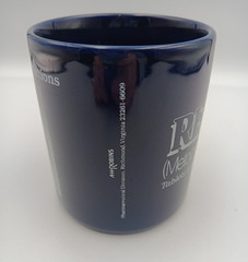 Reglan Pharmaceutical Coffee Cup Mug Drug Rep Advertising Blue White 10oz