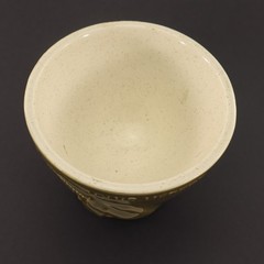 Schering Louis Herbert Rx APOTHECARY MORTER Olive Green Ceramic