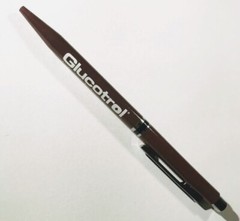 GLUCOTROL Pfizer DRUG REP PHARMACEUTICAL Vintage Collectible Maroon Click PEN