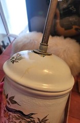 🌼💡VTG Apothecary Jar Pharmacy Drugstore Jar Lamp “Confect Boraginis”🌼💡
