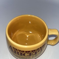 Aricept Coffee Soup Cup Mug Yellow Drug Rep Pharmaceutical Collectible 12 ounce