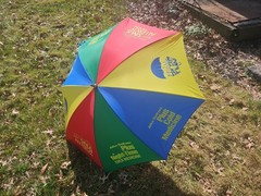 Vintage Alka – Seltzer Rainbow Umbrella Pharmaceutical Advertising Ad Sign VTG