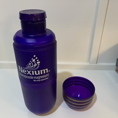 RARE Nexium 40mg Pharmaceutical Rep BIG Purple Pill Thermos Collectible Bottle