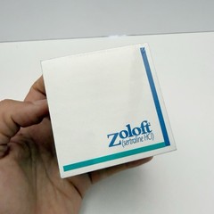 Zoloft Pfizer 1998 Note Pad Drug Rep Pharmaceutical Promo Advertising