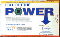 2000 PULL OUT THE POWER Prescribe COSOPT MERCK Pharmaceutical Mail Piece