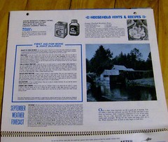 vintage CANNON’S PHARMACY 1970s ad calendar South Hadley Massachusetts medical