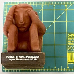 Pharmaceutical Promotional Etrafon 2-10 Portrait of Anxiety Depression Figure