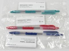 Depakote Lot 3 Sealed BIC PENS w/Info Drug Rep Pharmaceutical Promo Advertising