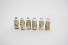Lot 6x VTG EMPTY Hoffman-La Roche Spasmalgin Ampuls 1cc Glass Vial Medical
