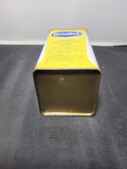 Wartime Medicine Bisodol Whitehall Laboratories Yellow Tin 1940s Antique