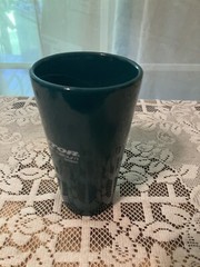 Pfizer Lipitor Drug Rep Gift Doctor Nurse Office Coffee /Tea Cup Forest Green