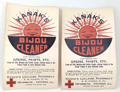Vintage Advertising Flyer Bijou Cleaner Kanak’s Pharmacy Chicago 1950s