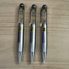 Set of 3 PROTONIX Collectible Heavy Metal Pharmaceutical Pens, Floating Gerdy