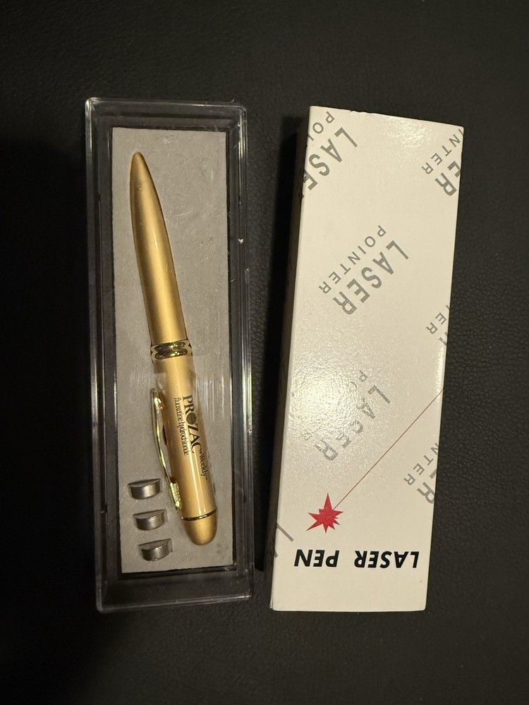 Vintage Prozac Weekly Pharmaceutical Drug Rep Pen – Never Used