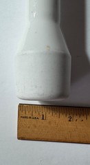 Vintage Mid-Century MCM Lab Heavy White Porcelain Cooper Mortar & Pestle 1950s