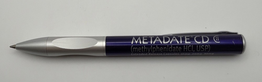 RARE METADATE CD CII PEN Heavy Metal Twist Drug Advertising – Doesn’t Work