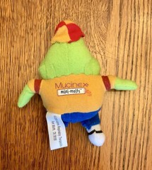 Mucinex Mr Mucus Mini Melts Green 4” Toy Pharma Drug Rep Promo Ad