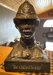 1977 The Oxford Bobby Resin Bust Bristol Laboratories Tegopen Promotional Statue