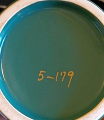 VTG Eli Lilly Ceramic Green Gold Trim Apothecary Jar-Symphytum Officinale #5-179