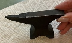 Vtg Med Pharma Advertising Cast Mini Anvil IF Massengill Co Intrinsic Factor B12