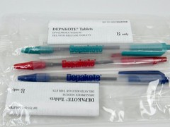 Depakote Lot 3 Sealed BIC PENS w/Info Drug Rep Pharmaceutical Promo Advertising